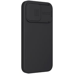 Silikonikotelo Nillkin CamShield Silky, magneettinen, iPhone 13 Pro, musta hinta ja tiedot | Puhelimen kuoret ja kotelot | hobbyhall.fi