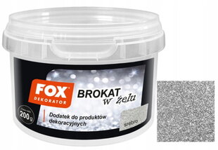 Fox Gel Paint Glitter 200 g hopea hinta ja tiedot | Maalaustarvikkeet | hobbyhall.fi