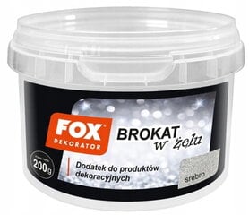 Fox Gel Paint Glitter 200 g hopea hinta ja tiedot | Maalaustarvikkeet | hobbyhall.fi