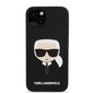 KLHCP13SSLKHBK Karl Lagerfeld Liquid Silicone Karl Head Case for iPhone 13 mini Black hinta ja tiedot | Puhelimen kuoret ja kotelot | hobbyhall.fi