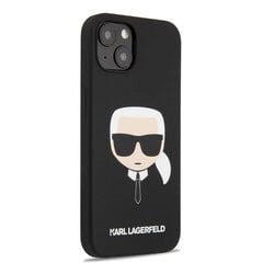 KLHCP13SSLKHBK Karl Lagerfeld Liquid Silicone Karl Head Case for iPhone 13 mini Black hinta ja tiedot | Karl Lagerfeld Puhelimet, älylaitteet ja kamerat | hobbyhall.fi