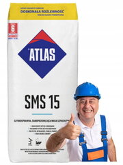 Atlas SMS15 itsetasaava tasoitusmassa 25 kg hinta ja tiedot | Laastit ja kitit | hobbyhall.fi