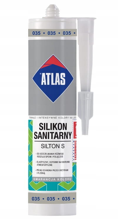 Atlas Silton S Saniteettielastinen silikoni harmaa 280 ml hinta ja tiedot | Eristeet ja tiivisteet | hobbyhall.fi