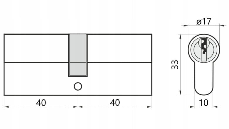 Oven lukitussylinteri messinki 40/40 mm + 3 avainta hinta ja tiedot | Ovenkahvat | hobbyhall.fi