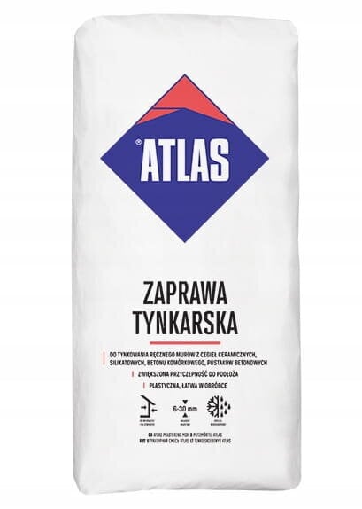 Atlas kipsilaasti 25 kg hinta ja tiedot | Laastit ja kitit | hobbyhall.fi