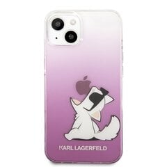 KLHCP13SCFNRCPI Karl Lagerfeld PC / TPU Choupette Eat Case iPhone 13 mini Pinkki hinta ja tiedot | Puhelimen kuoret ja kotelot | hobbyhall.fi