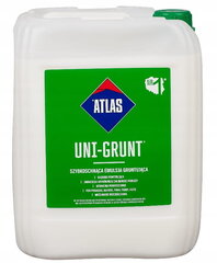 Atlas nopeasti kuivuva pohjamaalausemulsio Uni-Grunt 10 L hinta ja tiedot | Maalaustarvikkeet | hobbyhall.fi