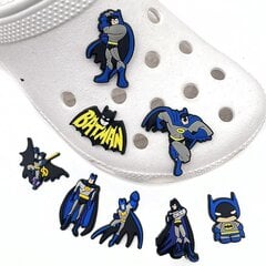 8 kpl Supersankari Batman The Dark Knight Kengät Korut Crocsille Puukengät Sandaalit Sisustus Koristeet Asusteet Lahjat hinta ja tiedot | Koristeet ja tarrat | hobbyhall.fi