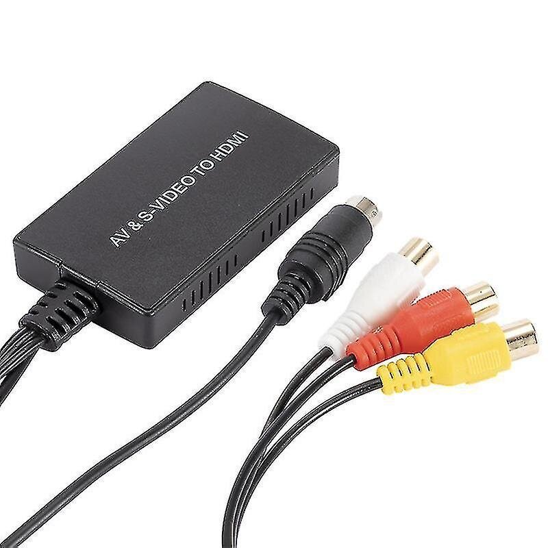 S-video-HDMI-muunnin AV-HDMI-sovitin Rca-muunnin tuki 1080p Shytmv hinta ja tiedot | USB-sovittimet äänentoistoon | hobbyhall.fi