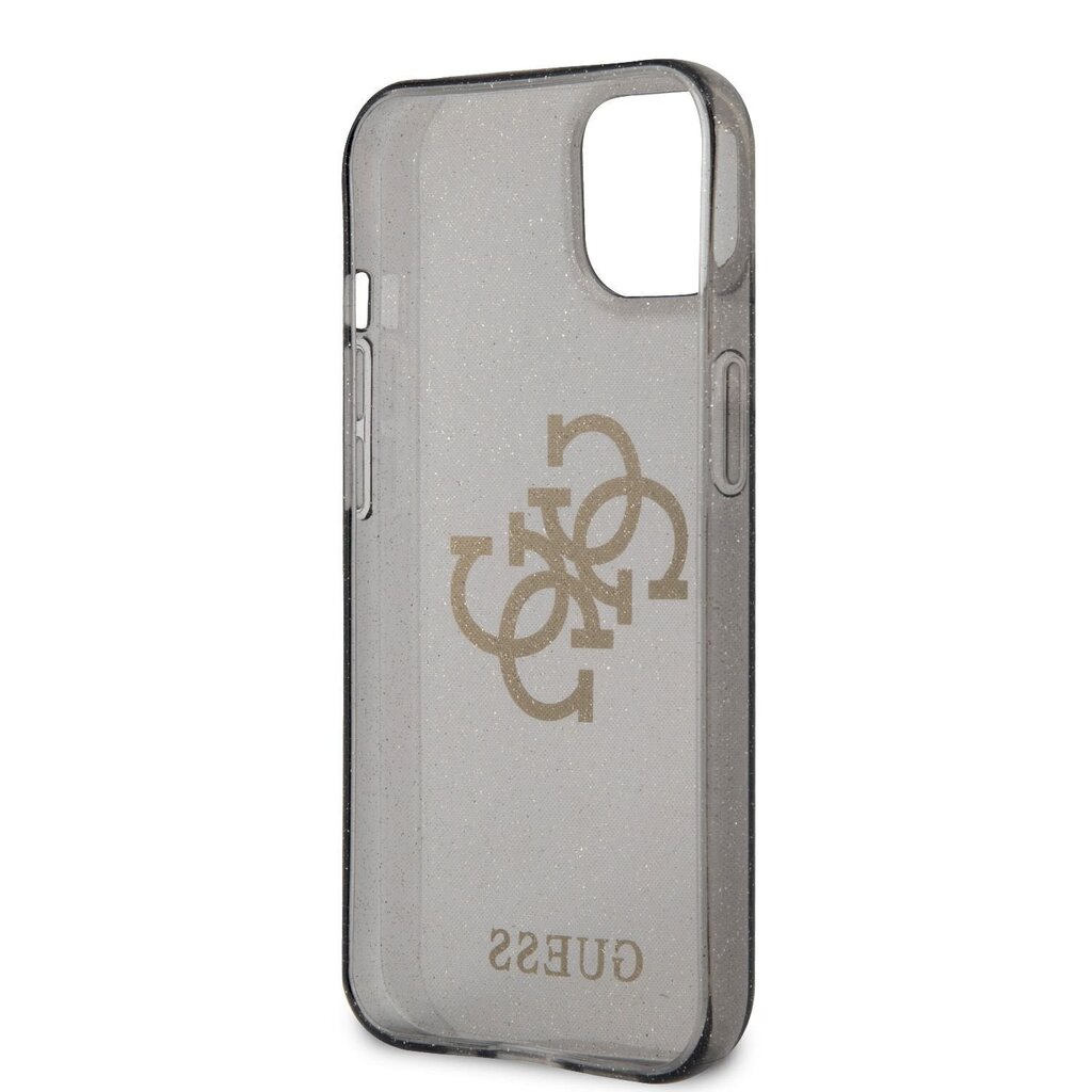 GUHCP13SPCUGL4GBK Guess TPU Big 4G Full Glitter Case iPhone 13 Mini Musta hinta ja tiedot | Puhelimen kuoret ja kotelot | hobbyhall.fi