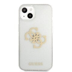 GUHCP13SPCUGL4GTR Guess TPU Big 4G Full Glitter Case iPhone 13 Mini läpinäkyvä hinta ja tiedot | Puhelimen kuoret ja kotelot | hobbyhall.fi