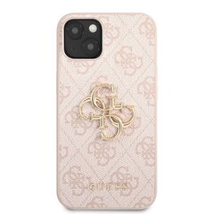 GUHCP13M4GMGPI Guess PU 4G Metal Logo Case for iPhone 13 Pink hinta ja tiedot | Puhelimen kuoret ja kotelot | hobbyhall.fi