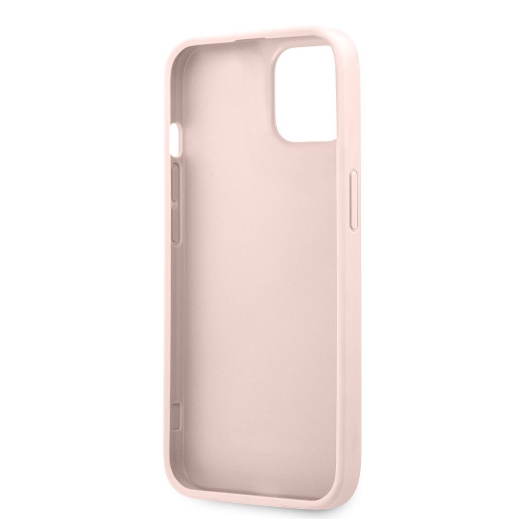 GUHCP13M4GMGPI Guess PU 4G metallilogokotelo iPhone 13:lle, vaaleanpunainen hinta ja tiedot | Puhelimen kuoret ja kotelot | hobbyhall.fi