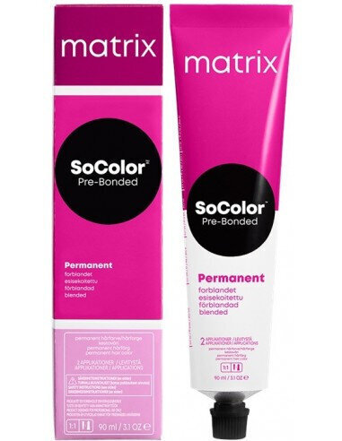 Tonaalinen hiusväri Matrix SoColor Pre Bonded Permanent 8N, 90 ml hinta ja tiedot | Hiusvärit | hobbyhall.fi