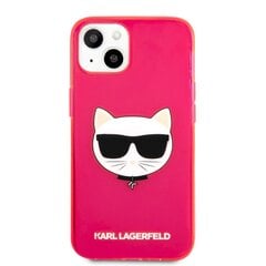 KLHCP13SCHTRP Suojakotelo Karl Lagerfeld TPU Choupette Head Case iPhone 13 mini Fluo Pink:lle hinta ja tiedot | Puhelimen kuoret ja kotelot | hobbyhall.fi