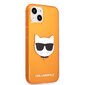 KLHCP13SCHTRO Suojakotelo Karl Lagerfeld TPU Choupette Head Case iPhone 13 mini Fluo Orange:lle hinta ja tiedot | Puhelimen kuoret ja kotelot | hobbyhall.fi