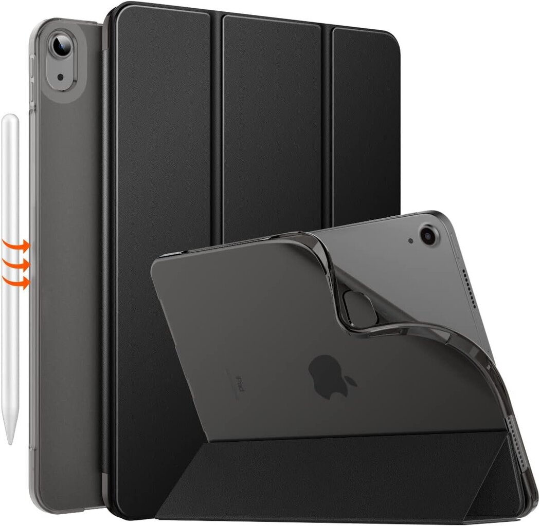 iPad Air 11 tuuman kotelolle 2024/iPad Air 5th/4th Generation Case 2022/2020, ohut läpikuultava mattapehmeä takaosa, tukee Pencil Pro/2nd/USB-C hinta ja tiedot | Tablettien kotelot ja muut tarvikkeet | hobbyhall.fi