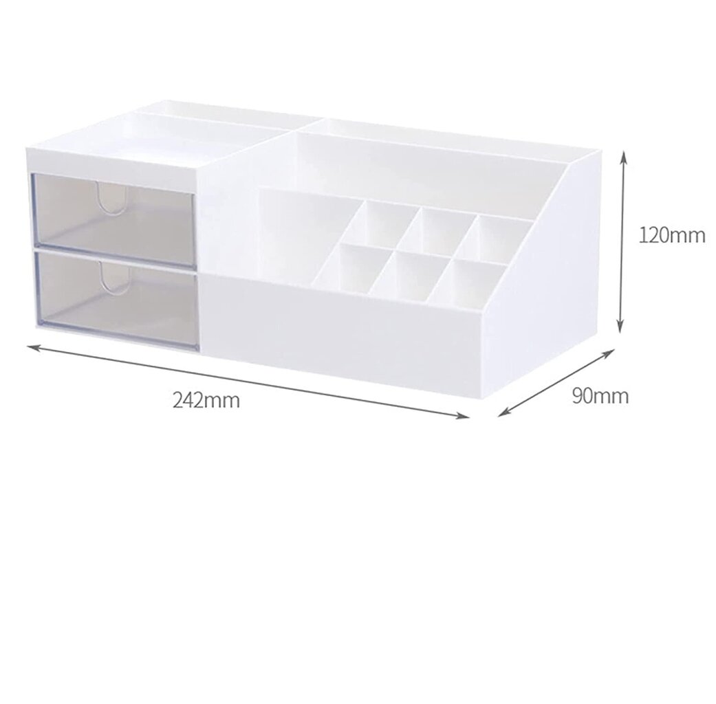 RUBRYKAZ Työpöydän organisointilaite valkoinen 24,2 x 9 x 12 cm hinta ja tiedot | Toimistotarvikkeet | hobbyhall.fi