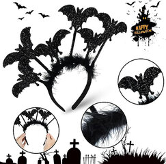 Halloween Glitter Bat päähine, musta hinta ja tiedot | Hiusharjat, kammat ja sakset | hobbyhall.fi