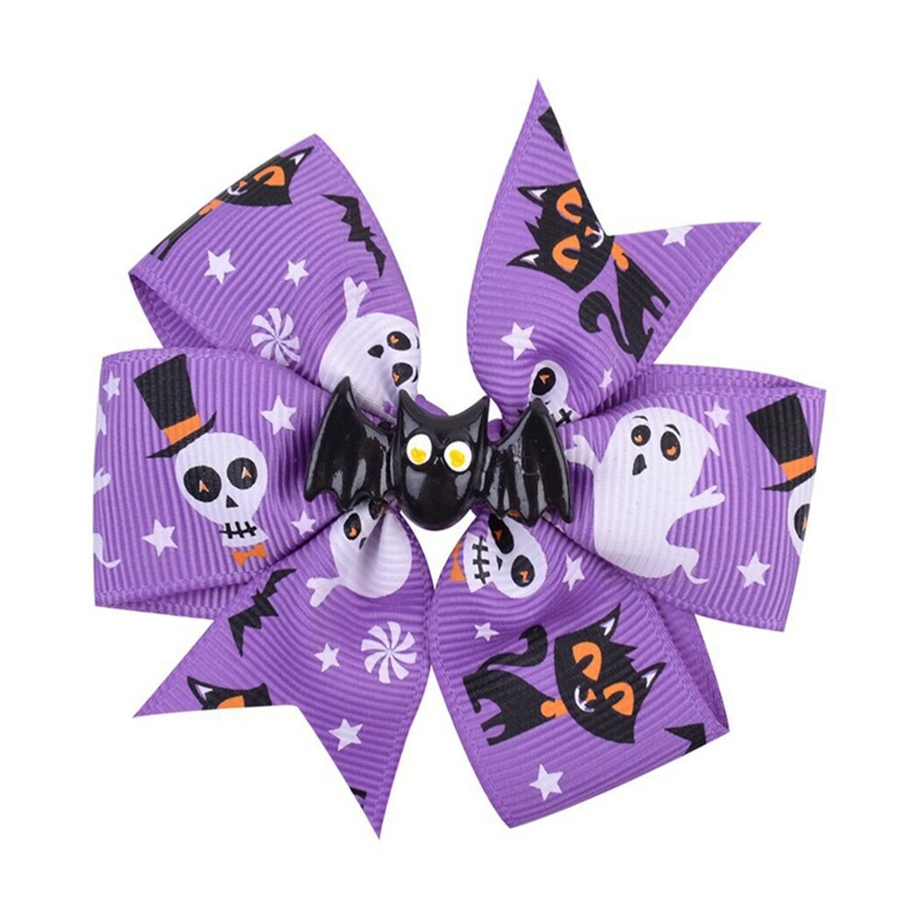 Halloween Jack-O'-Lantern Bow -hiusklipsit, 5 kpl hinta ja tiedot | Hiusharjat, kammat ja sakset | hobbyhall.fi