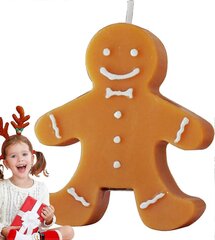 Gingerbread Man Kynttilät Koristeellinen ja hauska lieketön Biscuit Man Holiday kynttilä | Kynttilät Joulun tuoksut Piparkakut Joulukoristeet Joulu hinta ja tiedot | Kynttilät ja kynttilänjalat | hobbyhall.fi