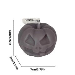 Halloween Pumpkin kynttilä Pelottava haamukasvot Kurpitsan pään muotoinen aromaterapiakynttilä Joulukoristeet FLY2031 hinta ja tiedot | Kynttilät ja kynttilänjalat | hobbyhall.fi