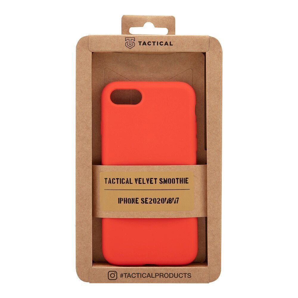 Tactical Velvet Smoothie Cover -suojakuori Apple iPhone 7/8/SE2020 Chilli hinta ja tiedot | Puhelimen kuoret ja kotelot | hobbyhall.fi