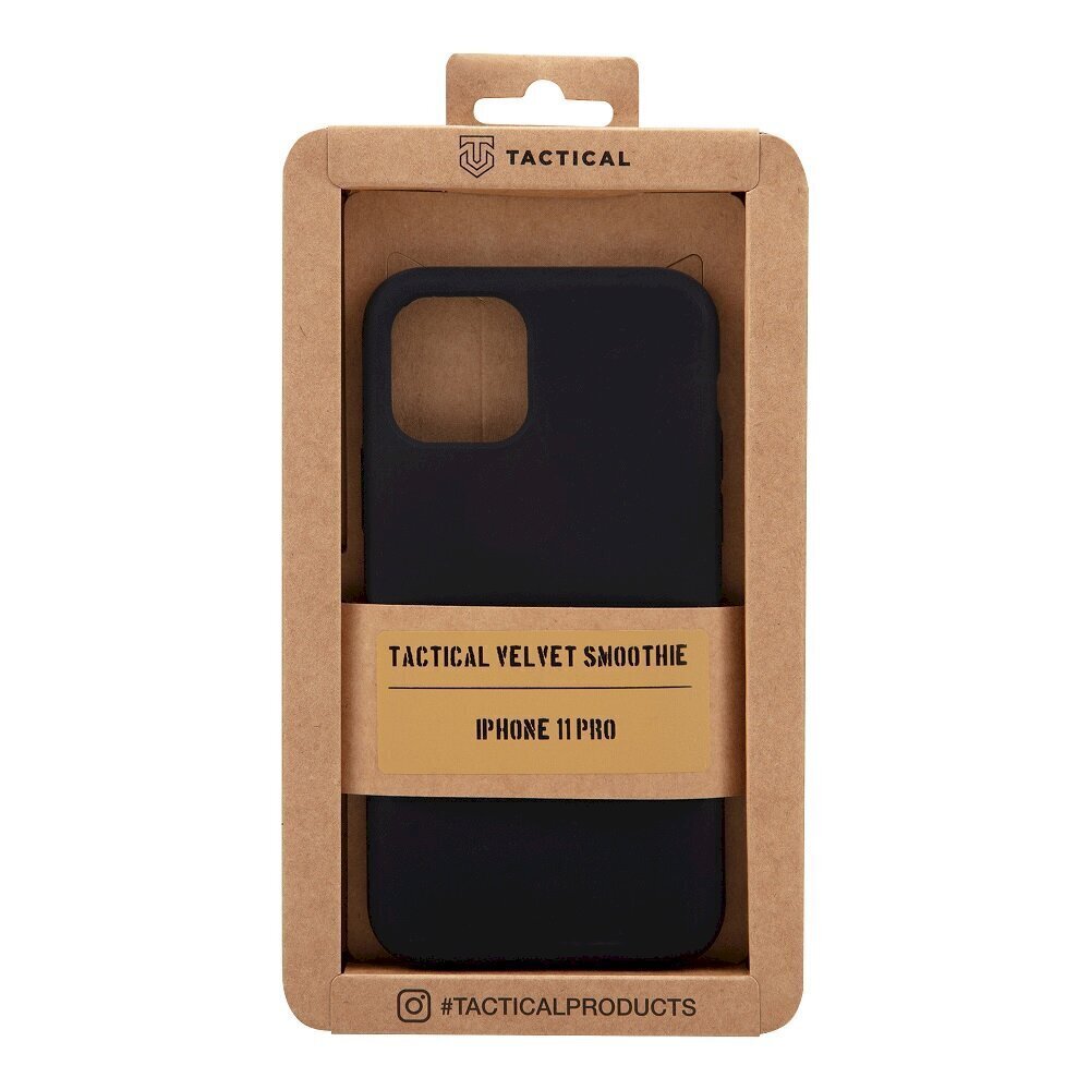 Tactical Velvet Smoothie Cover for Apple iPhone 11 Pro Asphalt hinta ja tiedot | Puhelimen kuoret ja kotelot | hobbyhall.fi