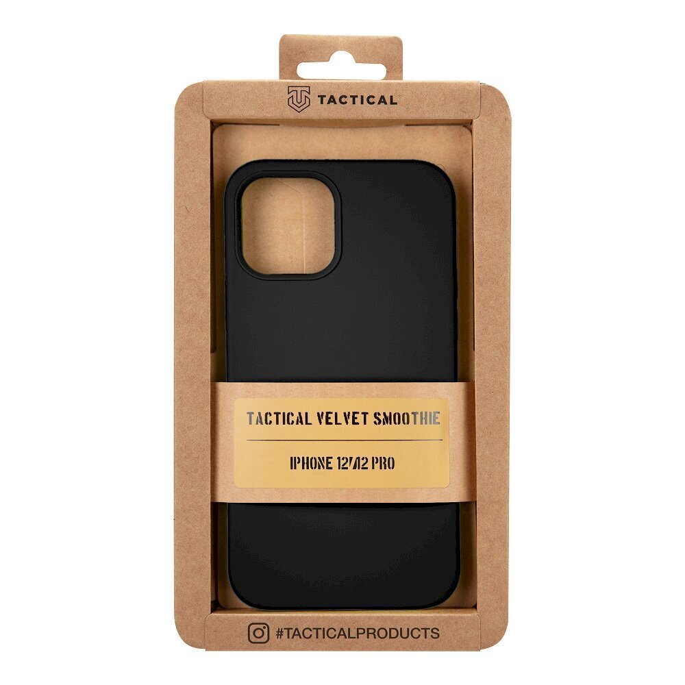 Tactical Velvet Smoothie Suojakuori Apple iPhone 12/12 Pro Max Asphalt hinta ja tiedot | Puhelimen kuoret ja kotelot | hobbyhall.fi