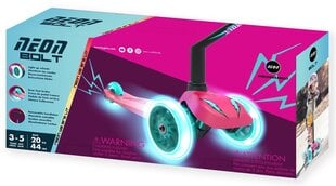 Kolmipyöräinen skootteri Yvolution Scooter Neon Bolt, pinkki hinta ja tiedot | Potkulaudat | hobbyhall.fi