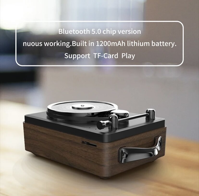 Bluetooth kaiutin Vinyyli hinta ja tiedot | Kaiuttimet | hobbyhall.fi