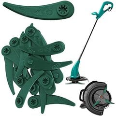 100 muovisen vaihtoterän sarja Bosch Durablade Art 23-18 Li Art 26-18 Li Green hinta ja tiedot | Ruohonleikkurit | hobbyhall.fi