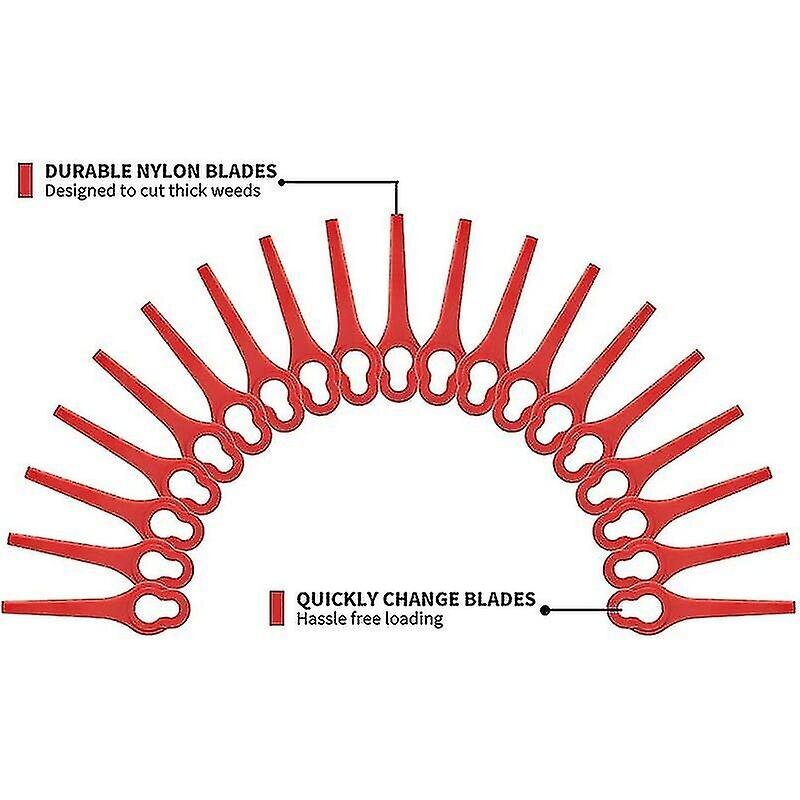50 kpl terät yhteensopivia Ferrex Aldi Far 20-i Edgerin kanssa, vaihtoterät Ferrex Cordless Edger Fk:lle hinta ja tiedot | Ruohonleikkurit | hobbyhall.fi