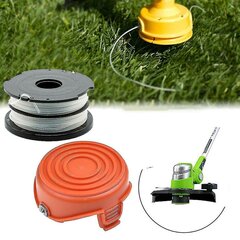 Musta Decker Strimmer Spool Line Cap, oranssi kansi GL675 GL680 GL685 GL686 GL687 GL690 - Trimmerin varaosat hinta ja tiedot | Ruohonleikkurit | hobbyhall.fi