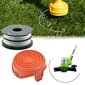 Musta Decker Strimmer Spool Line Cap, oranssi kansi GL675 GL680 GL685 GL686 GL687 GL690 - Trimmerin varaosat hinta ja tiedot | Ruohonleikkurit | hobbyhall.fi