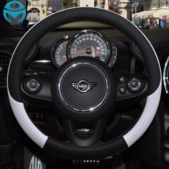 Nahkainen auton ohjauspyörän suojus MINI Cooper R56 Clubman Countryman Clubvan Coupe Autotarvikkeet hinta ja tiedot | Ratit ja ratinsuojukset | hobbyhall.fi