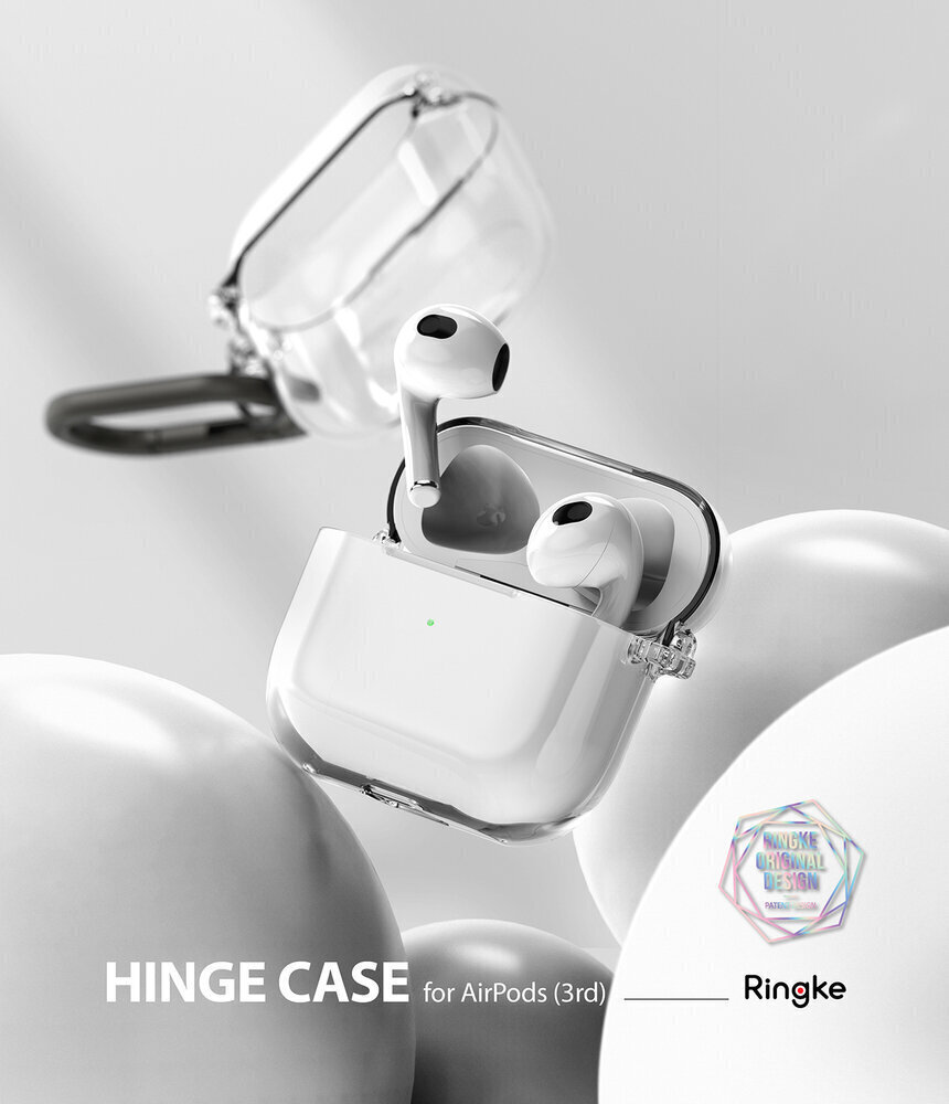 Läpinäkyvä Ringke kotelo AirPods 3 -kuulokekotelolle hinta ja tiedot | Kuulokkeet | hobbyhall.fi