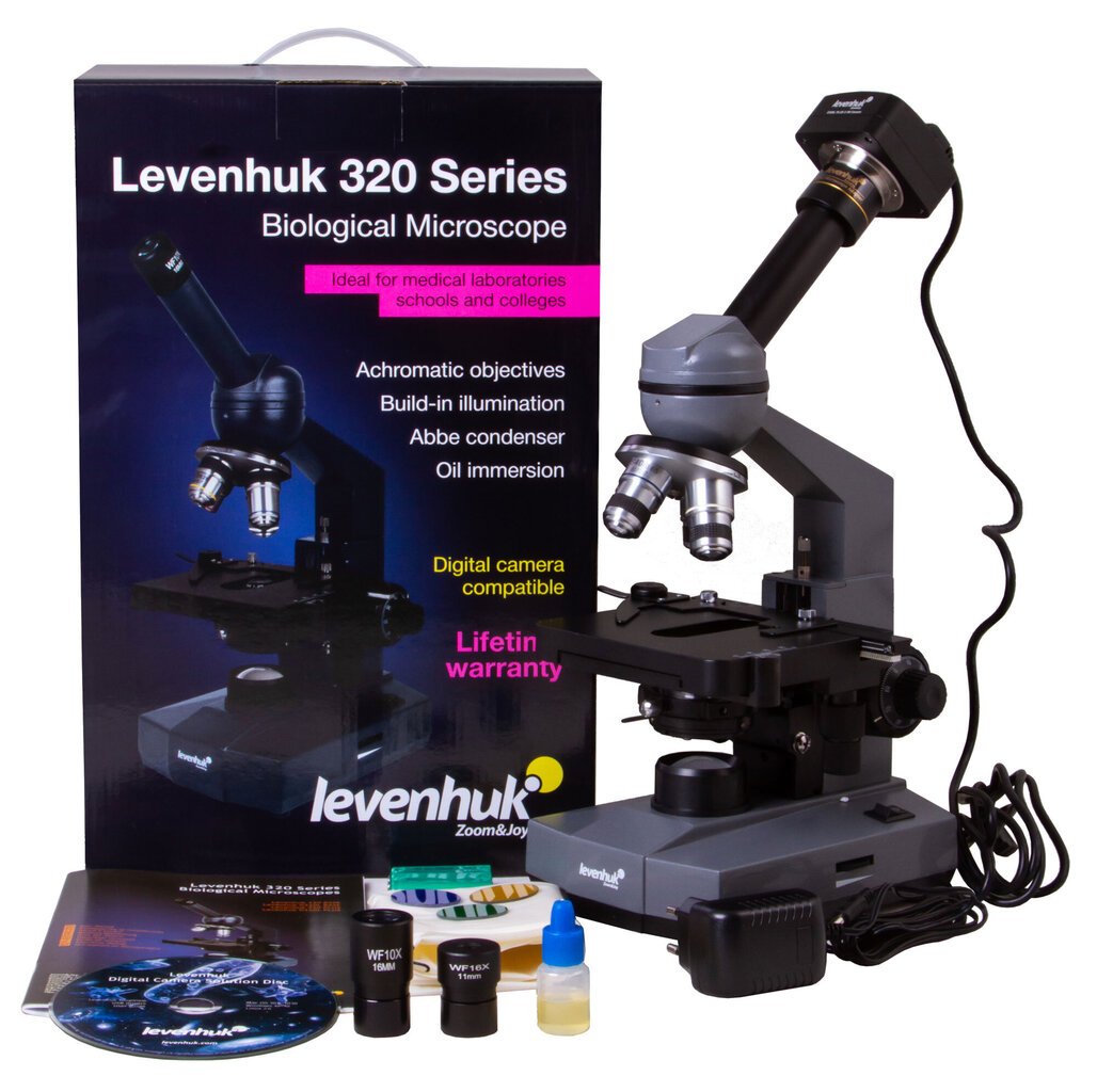 Levenhuk D320L PLUS 3.1M hinta ja tiedot | Mikroskoopit ja teleskoopit | hobbyhall.fi