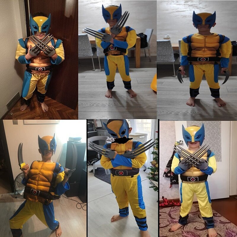 Wolverine Cosplay -asu, Halloween-lahja lapsille hinta ja tiedot | Naamiaisasut | hobbyhall.fi