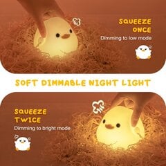 Silikoninen LED-valo, Cute Bean DoDo Duck hinta ja tiedot | Pöytävalaisimet | hobbyhall.fi