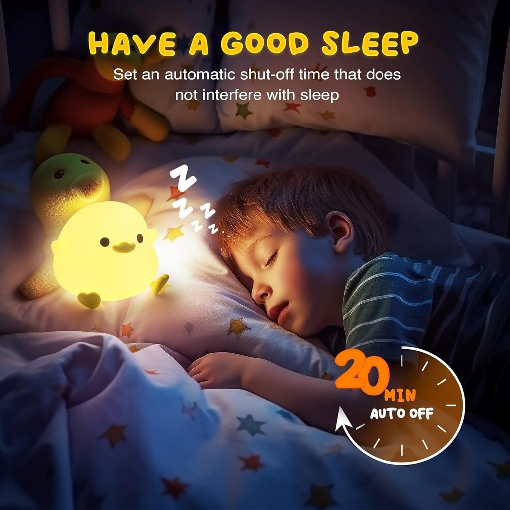 Silikoninen LED-valo, Cute Bean DoDo Duck hinta ja tiedot | Pöytävalaisimet | hobbyhall.fi