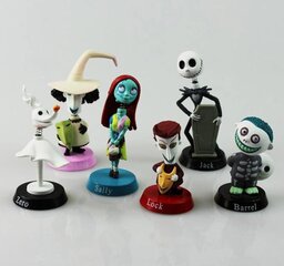 6kpl 7cm New Jack Skellington The Nightmare Before Christmas Laukku Toimintafiguuri hinta ja tiedot | Pienoismallit | hobbyhall.fi