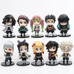 10 kpl Demon Slayer Kimetsu No Yaiba Anime Malli Figuuri 7,5-8cm Q Versio Mitsuri Shinazugawa Himejima Nukkelelu Ornamentti hinta ja tiedot | Pienoismallit | hobbyhall.fi