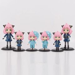 6 kpl Kawaii Anime Spy X -perheen toimintahahmonukkelelu hinta ja tiedot | Pienoismallit | hobbyhall.fi