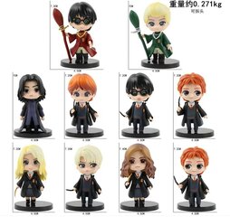 10 kpl 7cm Harry Potters -figuurit Anime Q -versio PVC-nukkelelu elokuvat autokakun koristelu hinta ja tiedot | Pienoismallit | hobbyhall.fi