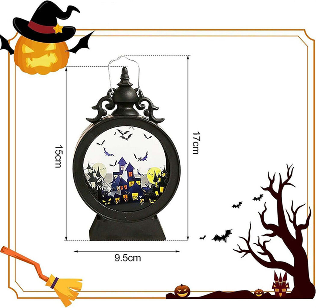 Halloween-koristelyhty, musta hinta ja tiedot | Sisustustuotteet | hobbyhall.fi