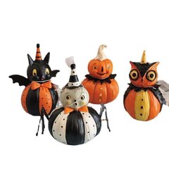 Halloween-kurpitsakoristeet, 4 kpl hinta ja tiedot | Koristeet ja tarrat | hobbyhall.fi