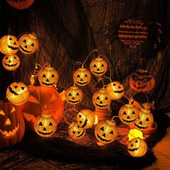 Halloween kurpitsan keijuvalot, oranssi hinta ja tiedot | LED-valonauhat | hobbyhall.fi