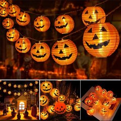 Halloween kurpitsan keijuvalot, oranssi hinta ja tiedot | LED-valonauhat | hobbyhall.fi