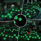 Halloween Solar Horror Eyeball Light, vihreä 1kpl hinta ja tiedot | Koristeet ja tarrat | hobbyhall.fi